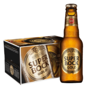 超级波克（SUPER BOCK）GOLD金啤 进口啤酒 200ml*24瓶 年货送礼整箱装 葡萄牙原装