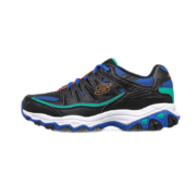 斯凯奇（SKECHERS）舒适男鞋休闲鞋男士时尚绑带运动鞋老爹鞋熊猫鞋男666147 黑色/蓝色/柠檬色 41