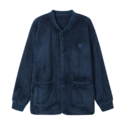 京东京造WARM-TECH舒暖绒男士睡衣男秋冬季情侣睡衣套装家居服银灰XXL男