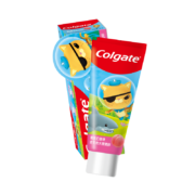 限地区、概率券、PLUS会员：Colgate 高露洁 妙妙刷 儿童海底小纵队牙膏 蜜桃奶香味 70g