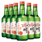限地区：Jinro 真露 果味烧酒13°西柚味 360ml*6瓶装