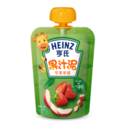 亨氏 (Heinz) 苹果草莓水果泥120g（婴儿辅食 果泥 初期-36个月适用）