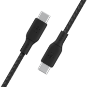 贝尔金（BELKIN）数据线 100W快充 Type-C充电线 PD快充 苹果笔记本电脑充电 ipad充电 2米编织线黑色 CAB014