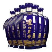 PLUS会员：泸州老窖 蓝花瓷  白酒  1000ml 6瓶