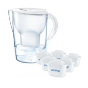 碧然德（BRITA）过滤净水器 家用滤水壶 净水壶 Marella 海洋系列 3.5L（白色）一壶六芯装