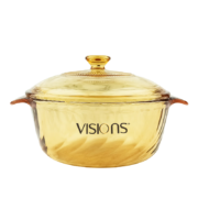 康宁（VISIONS）1.6L奶锅汤锅无涂层耐热玻璃锅炖锅煮锅可进蒸烤箱冰箱 1.6L玻璃奶锅