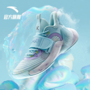 安踏水花3代篮球鞋2022新款低帮实战耐磨球鞋男摩擦有声音运动鞋