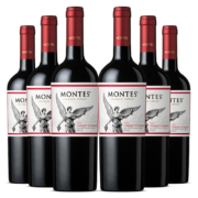 MONTES年货送礼【蒙特斯官旗】智利原瓶进口红酒 蒙特斯montes经典系列 赤霞珠红葡萄酒750ml整箱装