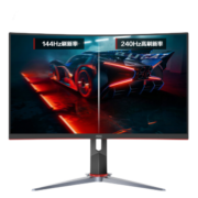 AOC显示器 C27G2Z 27英寸 240Hz 0.5ms快速响应 HDR Mode曲面电竞显示屏 人体工学支架 升降旋转