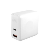 QCY 40W氮化镓快速充电器双口可折叠快充充电头套装适用苹果iPhone1413pro华为小米安卓手机ipad闪充插头通用