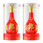 郎酒 红花郎十五 酱香型白酒 53度 500ml*2瓶 双瓶装（新年礼品）