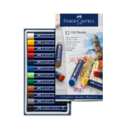 辉柏嘉（Faber-castell）油画棒 蜡笔 12色蓝纸盒127012