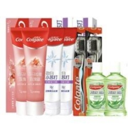 88VIP：Colgate 高露洁 牙膏套装（喜马拉雅玫瑰盐115g*2+劲白小苏打北美留兰味120g*2+细毛护龈炭牙刷+漱口水100ml*2）