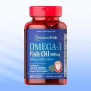 Puritan's Pride 普丽普莱 Omega-3深海鱼油软胶囊1000mg*100粒*2件
