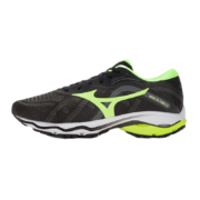 Mizuno美津浓男女22冬季新款缓震回弹透气耐磨跑步鞋WAVE ULTIMA13 52/黑色/荧光绿 42.5
