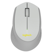 罗技（Logitech）M275 鼠标 无线鼠标 办公鼠标 右手鼠标 灰色 带无线2.4G接收器