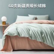 AIDLI 60支316根高密贡缎长绒棉四件套 200*230cm