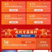 即享好券、11点：京东 3C数码配件5折券