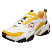 Skechers斯凯奇新款老爹鞋厚底熊猫女鞋女子运动跑步休闲鞋66666345 黄色 38