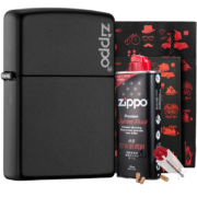 概率券：ZIPPO 之宝 218ZL 打火机 黑哑漆 礼盒套装*2件