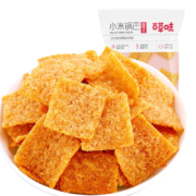 有券的上:百草味 麻辣味小米锅巴80g