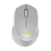 罗技（Logitech）M330 轻音鼠标 无线鼠标 办公鼠标 右手鼠标 带无线微型接收器 灰色