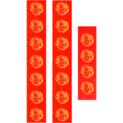 万年红对联纸洒金红纸手写空白过年2023新款春联批发宣纸龙凤瓦当书法五言七言自写春节专用新年大红斗方作品