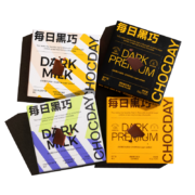 每日黑巧 98 醇萃黑巧克力牛奶巧克力组合装 四盒 190g