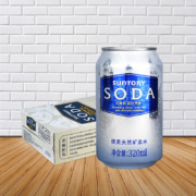 Suntory 三得利 无糖0脂矿泉苏打汽水320mL*24罐
