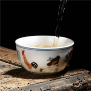 有劵的上、特价版:豹霖 大明成化斗彩 鸡缸杯 59ML