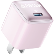 Anker安克 苹果充电器快充Nano Pro PD20W安芯充iPhone14/13/12proMax/11/mini手机/iPadPro平板适配粉色
