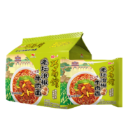 京喜，概率券：统一 巧面馆 方便面 老坛泡椒牛肉面 107g袋面*5袋 五连包