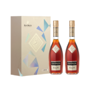 人头马（Remy Martin）洋酒 CLUB优质香槟区干邑白兰地 500ml 双支装礼盒 年货送礼