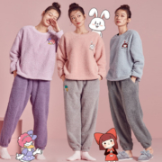 都市丽人 原创IP加厚米粒绒家居服