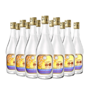 汾酒【年货送礼】 53度出口玻汾 清香型高度白酒 自饮口粮酒 500ml 整箱12瓶装（原箱/非原箱随机发货）