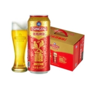 TSINGTAO 青岛啤酒 福如东海500ml*12听年货送礼 *2件