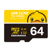 海康存储（HIKSEMI）B.Duck小黄鸭 64GB TF(MicroSD)存储卡 4K视频监控卡行车记录仪内存卡 数码高速闪存卡