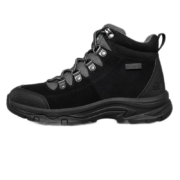 Skechers斯凯奇反毛皮保暖高帮鞋女子户外休闲靴子158254 黑色/灰色 36