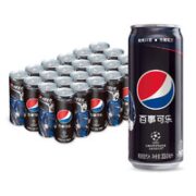 pepsi 百事 可乐无糖黑罐 碳酸饮料 330ml*24罐