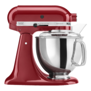 KitchenAid/凯膳怡 5QT厨师机家用4.8升厨师机和面多功能搅拌机5KSM150PSCER帝王红美国原装进口