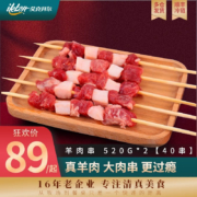 PLUS会员：艾克拜尔 栈羊大羊肉串 520g*2