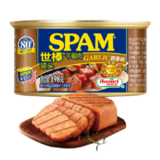 世棒（SPAM）午餐肉罐头蒜香口味198g 开罐即食早餐火锅烧烤麻辣香锅食材