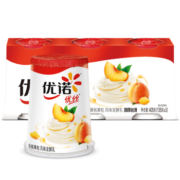 优诺(yoplait) 优丝黄桃果粒酸奶风味发酵乳135gx3 低温酸牛奶生鲜