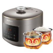 苏泊尔 鲜呼吸系列 电压力锅5L 2000W上蒸下煮 SY-50FC8995Q 双胆高压锅
