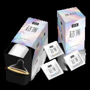 名流 0.03玻尿酸超薄避孕套 超薄30只 +赠惊喜礼盒6只