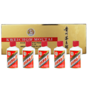 茅台（MOUTAI）贵州茅台酒 酱香型白酒 飞天茅台53度 礼盒装 茅台小酒版条茅 金条 50ml*5瓶