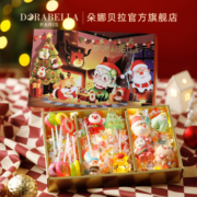 新年糖果礼盒装饰礼物棒棒糖棉花糖送儿童零食2023兔年限定礼包