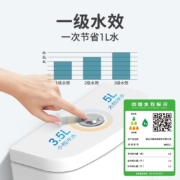 东鹏（DONGPENG） 马桶坐便器 虹吸式防臭静音座便器大冲力连体马桶 W6021  305坑距