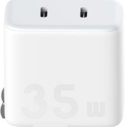 ZMI紫米35W双口充电器氮化镓充GaN3双口兼容可折叠PD20W/18W苹果快充头适用于iPhone14/13/12/11 HA726白