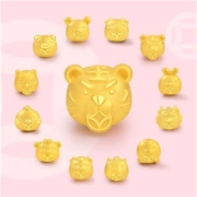 老庙  足金转运珠 旺生肖系列  配0.8红玛*20+水晶*2  1020001095